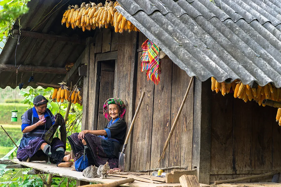 Sapa Hard Trek Through Mountain With Panorama View